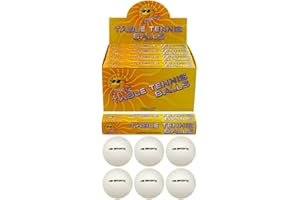 UNBRANDED 6 x Plain White (logo free) Special Quality Table Tennis Balls. 40mm.