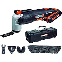 WORX WX678 Akku Multifunktionswerkzeug 20V – Multifunktionsgerät zum Schneiden, Polieren, Sägen uvm. – Inkl. Li-Ion Akku…