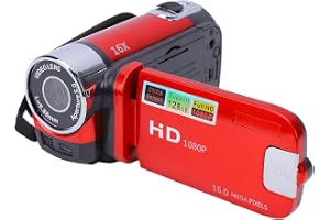 Produktbild: VBESTLIFE Full HD 270 ° Rotation 720P 16X High Definition Digital Camcorder Video DV Kamera(rot)