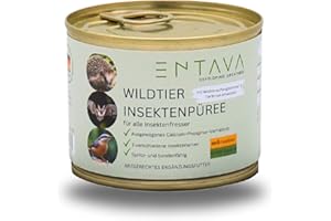 ENTAVA Frisches Insektenpüree - 100% Insekten, Igelfutter, Vogelfutter, Reptilienfutter, (Wild-) vogelfutter, Kleinnagerfutter, Frettchenfutter, Fischfutter (200g)
