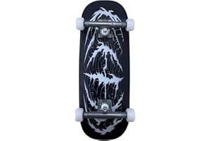 LEEFAI Pro greppbräda komplett, förmonterad fingerskateboardinstallation kanadensisk lönn trädäck mått 34 x 96 mm, boxy form