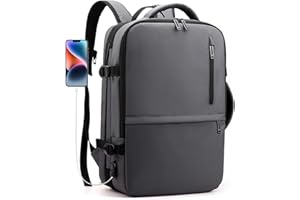 BKAZV Bagage Cabine 45x36x20 Easyjet Sac a Dos de Voyage Imperméable Sac Ordinateur Cabine Avion 17.3" Sac Cabine Sac à Dos Bagage à Main Port de Charge USB pour Femme Homme pour Loisir, Affaire