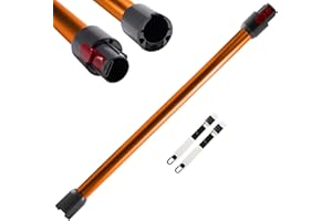 CHEERHOM Rura Przedłużająca Kompatybilna z Dyson V7, V8, V10, V11, V15 - Sztywna Rura Teleskopowa, Ssąca do Dyson - Przedłużenie Drążka z Dwiema Szczotkami 2 w 1