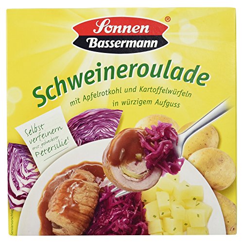 Preisvergleich Produktbild Sonnen Bassermann Schweineroulade mit Apfelrotkohl und Kartoffelwürfeln in würzigem Aufguss, 480 g