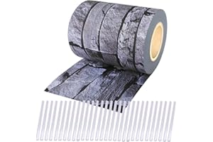Plantiflex Sichtschutz Rolle 35m Blickdicht PVC Zaunfolie Windschutz für Doppelstabmatten Zaun (Schiefer)