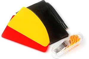 Ytian Sifflet en métal avec Sports Arbitre Lot de Cartes, Carte Rouge/Jaune et Acier Inoxydable Métal Coach Sifflet pour Football