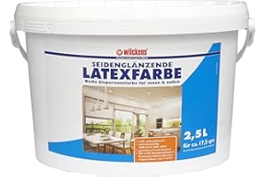 Wilckens Latexfarbe seidenglänzend, 2,5 l, Weiß
