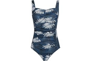 Aidotop Womens One Piece Swimsuit Tummy Control with Ruched Monokinis Tribal Swimsuits