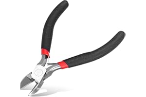 FOGCOSY 1Pcs Wire Cutters, Precision Cutting Pliers, Ultra Sharp Wire Snips Wire Clippers, Spring Loaded Flush Cutter, Diagonal Cutting Pliers for Jewelry Making Crafting, Wire Cutters Set
