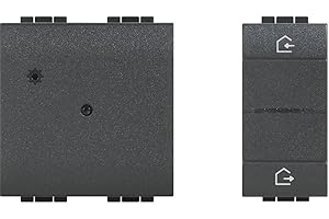 Bticino LN4570CWI Comando Scenari Wireless Entra ed Esci Wireless Livinglight, per Creare Scenari Personalizzabili di Luci e Tapparelle, 1 Posto