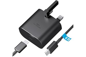 JESINOR For Samsung Fast Charger,25W USBC Plug with 6ft USB C Cable, Wall Samsung Super Fast Chargers,Compatible with Galaxy S24/S24Ultra/S24+/S23 Ultra,S22,S21/S20 FE,S20,S10,Note 20,A12,A13,A14,A33,A53,A54
