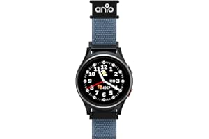 ANIO 6 wasserdichte Kinder-Smartwatch - mit GPS Tracker & SIM, Anrufe, Nachrichten, SOS, Schulmodus, Schrittzähler - mit Congstar Prepaid SIM-Karte, Blau