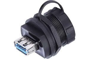 BSTCAR Unterputz-USB-Preis USB 4×4×3 Wasserdichter USB-Anschluss Kupferkontakt PA66 Isolator USB3.0 Doppel-Buchse Staubdichte Abdeckung