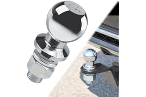 GKZB Bola de Enganche de Remolque Perno de Cabeza de Bola de 50 Mm, 3,5 T Cabeza de Bola Pasador Recto Carril Tractor para Tractor cortacésped ATV UTV