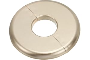 PATIKIL Flangia Divisa a Parete, 28mm Copriforo con Piastra Autoadesiva Rotonda in ABS Copri Tubi Termosifoni Copertura per Decorazione Rubinetto Tubo Acqua Bagno Cucina, Oro