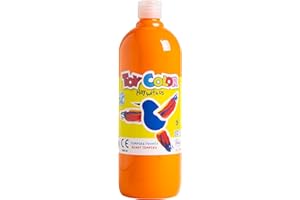 PASUTO Toy Color Tempera Paint | Orange | 1000 ml | Washable Paints for Kids | Poster Paint