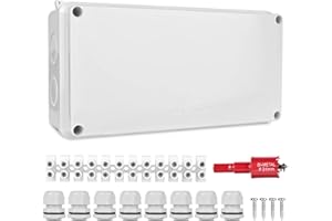 NIZIRIOO Coffret Electrique Etanche Exterieur Boîte Etanche Exterieur Boîte De Dérivation En Saillie Boîte De Câblage étanche Boitier Electrique Etanche Exterieur Boite Etanche Electrique Exterieur
