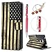 Produktbild Sony Xperia L2 Hülle, Filp PU Leder Case Tasche : Book Type Gemalt Handyhülle mit Soft TPU Innere Schutzhülle in Amerikanische Flagge + Stylus Pen + Anti Dust Plug