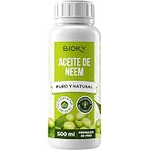Bioky Pure Neem Oil 500 ml &ndash; 1st Cold Pressure, 100% Natural, Virgin and No Additives &ndash; Various Formats from 250ML to 20L