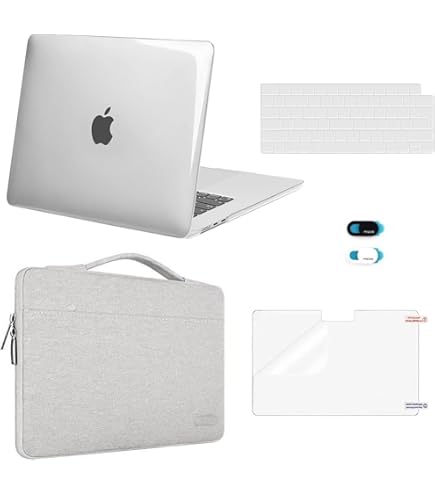 Custodia Macbook Air 15 Pollici Custodia Per Nuovo Macbook Air 15 Pollici 2023 2024 Modello A2941 A3114 M2 M3 Con Liquid Display Retina E Touch ID, Copertina Rigida In Plastica Protettiva E - Foto 7