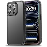 Minesk iPhone 16 Pro i&ccedil;in MattCover Serisi Arkası Mat Polikarbonat Kenarları Silikon ve K&ouml;şeleri G&uuml;&ccedil;lendirilmiş Kamera Koruma