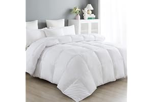 ANALIN King Size Duvet - 13.5 Tog Luxurious Goose Feather & Down Quilt, 50% Down King Size Bed Duvet, 100% Cotton Shell, Anti-dust mite & Feather-proof Fabric Anti-allergen