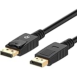 Rankie DisplayPort to DisplayPort Cable, DP to DP, 4K Resolution, 1.8 m, Black