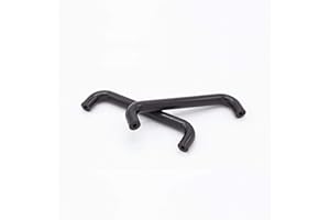 KLAMA 4 St. Bügelgriffe Möbelgriffe Kunststoff - für Schränke, Schubladen und Türen (Lochabstand 96 mm, Schwarz)