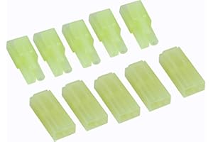 Weiyiroty Aircraft Accessory Durable Mini Tamiya Plug, Green Male Pins 5 Pairs Mini Tamiya Plug Female Connector, for RC Planes Model Aircraft Tyco Cars