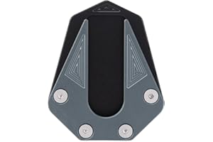 QIILU Benelli Trk 502 X Benelli Trk 502 X Benelli Trk 502 X Staffa Per Moto, Pad Di Estensione Per Kicker Antiscivolo Per Trk 502(Titanio) Adatto Per Benelli Trk Side Stand