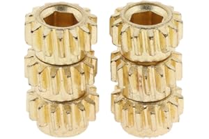 MagiDeal 6pcs Engrenage Hexagonal en Cuivre 1:14 Accessoire pour Guitare Clé de Tuner Tête Mécanique