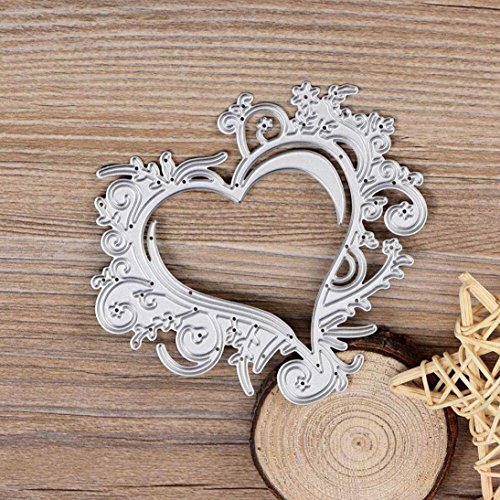 VENMO Metall Schneiden stirbt Schablonen DIY Scrapbooking Prägepapier Karten Album Tagebuch Schablone （14 Muster） (J) - 4
