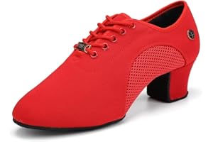 AOQUNFS Tanzschuhe Damen Latein Schnüren Geschlossene Salsa Tango Moderne Jazz Ballsaal Leistung Schuhe Trainingsschuhe,NJB