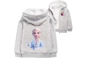 TEMOLIE LOL - Felpa con cappuccio per bambine con stampa principessa, per autunno e inverno, con unicorno, maglione, abbigliamento natalizio, cardigan regalo
