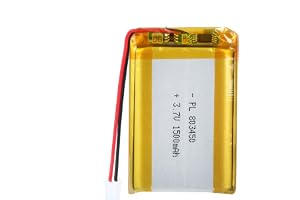 Li-Po 803450 litiumjonbatteri 3,7 V 1 500 mAh med 2P pH-kontakt med 2,0 mm galler