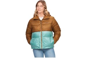 Marmot Lekka kurtka puchowa, ciepła kurtka zimowa, wodoodporna kurtka pikowana, wiatroszczelna kurtka funkcjonalna, kurtka outdoorowa z kapturem Kobiety Wm's Guides Down Hoody (1 w zestawie)