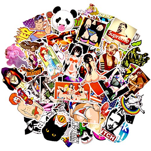 Graffiti Sticker Car Stickers Pack 100pcs Stickers for Adults Vinyl Sticker Decals Cool Bumper Decal Sticker Luggage Decals Bumper Stickers Fashion Label Random