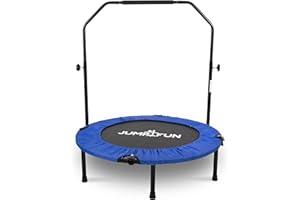 JUMP4FUN Mini Trampoline Fitness Pliable Double-Bar