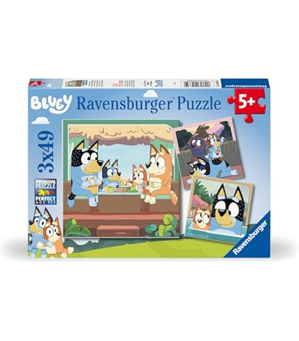 Lisciani - BLUEY Puzzel - 24 Stuks Dubbelzijdige Puzzel voor Kinderen vanaf 3 jaar - Terug naar kleur - Formaat 25x35 cm - Educatief spel - Handmatige activiteit - 100% recyclebaar - Cadeau idee