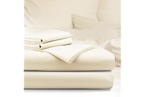 bo&button® Luxus Mako Satin Bettwäsche Set, 100% Bio Baumwolle (Long Staple 300), ALLE GRÖßEN, seidig weich & zeitlos schön, Set 135x200 cm + 80x80 cm (2-TLG.) - Buttercream Beige