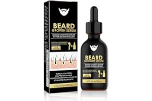 SNONESIY Beard Growth Kit mit Rollen Bartwuchsmittel Männer Schwarz Bart Wachstum 60 ml Bartwachstum Verdichtet und Stärkt Das Haarwachstum und Den Bart Geschenke für Männer und Väter