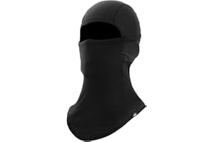 Tough Headwear Black Balaclava Ski Mask for Men & Women - Motorcycle Balaclava Face Mask for Cold Weather - Snowboard Mask w/UV Protection