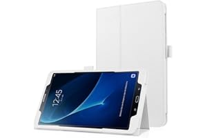 Sotefe® Etui Samsung Galaxy Tab A6 7.0'' Hülle - Flip Cover Case Schutzhülle Tasche Hülle für Samsung Galaxy Tab A 7.0 2016 SM-T280/T285 + Displayschutz + Bieröffner Flaschenöffner - Weiße