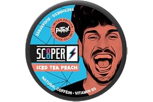 Scooper Alla sorter Energy Booster Pouches Gamla. till Snus I Tuggtobak Chewing Bags (Iced Tea Peach)