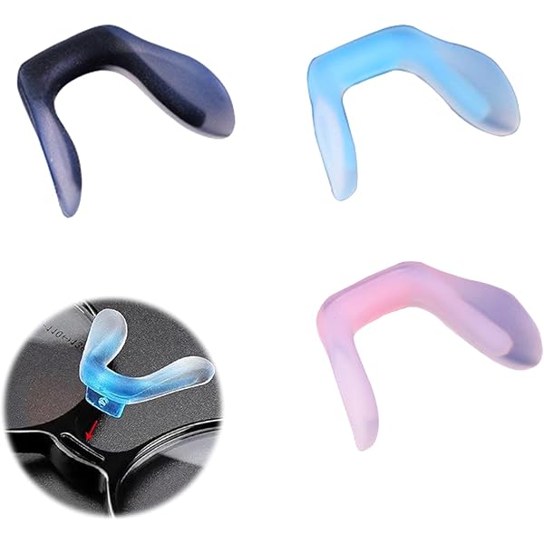 BESPORTBLE Naselli Per Occhiali A Forma Di U Con Vite – Antiscivolo, Set Di Ricambio Per Occhiali Da Sole Adulti - 3