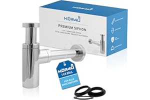 kör4u K12518 Sifone di Design Premium, Cromo