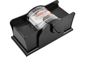 Aomhrek Manuelle Kartenmischmaschine für 2 Kartendecks – Mischmaschine Karten für UNO, Poker, Skip BO & Mehr – Tragbarer Kartenmischer mit Anti-Schummel-Design, Langlebig und Einfach zu Bedienen