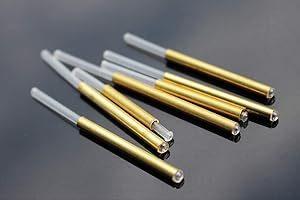 Tigofly 40 Stück 4 Größen Tube Set Golden Messing Metall Kunststoff Tube Kit Tube Fliegenschlauch Fliegenbinden Rohre Materialien