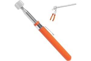 SOPWMAP 65CM Elevador Magnético Telescópico Extensible, Varillas Telescópicas Magnéticas, Herramienta de Recogida Magnética de Acero Inoxidable, para Espacios Reducidos