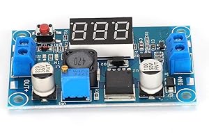 MAGT Buck Converter, Buck Step Down Regulator Module LM2596 DC/DC 4.0~40V To 1.25-37V Adjustable Reduced Voltage Regulator With LED Voltmeter